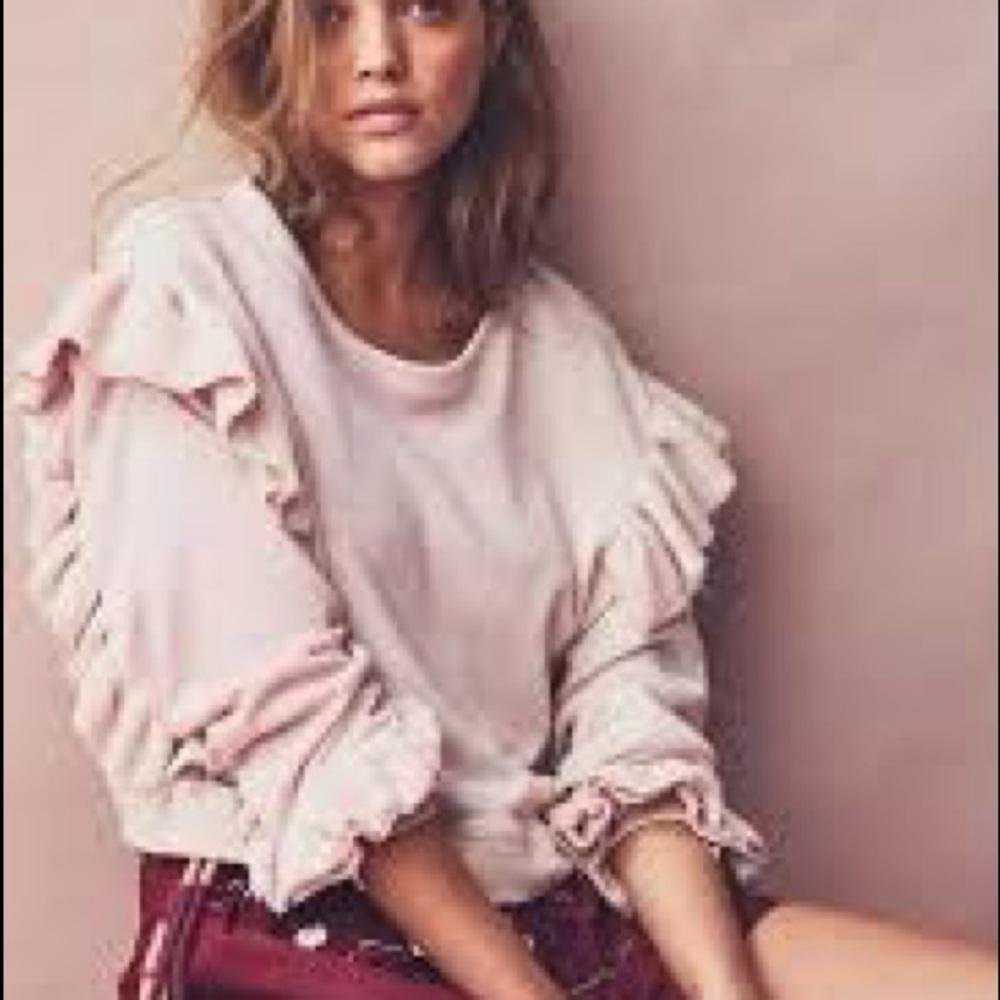 Loveshackfancy Ruffle Sleeve Pullover - image 2